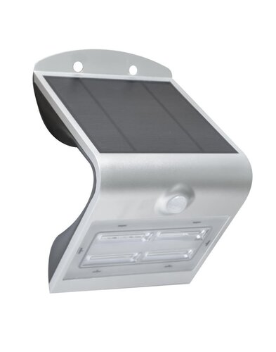 Reflektory - CEN ACSS-321240 SOLÁRNÍ LED ARCADIA 3,2 SENZOR STŘÍBRNÁ 3,2W 4000K 400Lm IP65  - CENTURY - foto 1