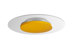 Kruhová - IMPR 620037 Deko-Light stropní přisazené svítidlo Zaniah 12W, kryt šafranová žlutá 220-240V AC/50-60Hz 12,00 W 3000 K 1512 lm bílá