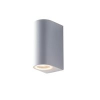 Nástěnná - FAN I-ONE-AP2 BCO Venkovní nástěnné svítidlo ONE, bílá, 2 x GU10, IP54, 13 x 9,3 x 6,7 cm - FANEUROPE
