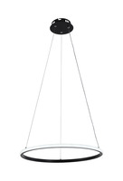 LED přívěšek - LED závěsná lampa CCT 30W černá stmívatelné + dálkové ovládání