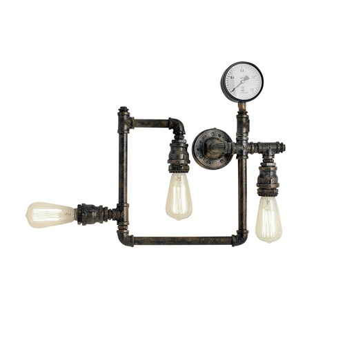 Dekorativní - FAN I-AMARCORD-PL3 Stropní svítidlo Amarcord, rezavé, 3 x E27, 48 x 9,5 x 44 cm - FANEUROPE - foto 1