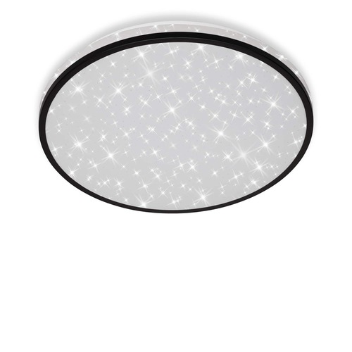 Kruhová - BRI 3456-215 LED stropní svítidlo hvězdné nebe, pr. 38 cm, 24 W, černá - BRILONER - foto 1
