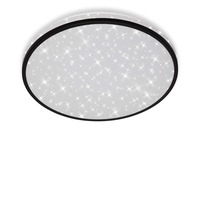 Kruhová - BRI 3456-215 LED stropní svítidlo hvězdné nebe, pr. 38 cm, 24 W, černá - BRILONER