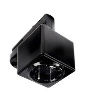 Lišty a příslušenství IVELA - IMPR 710026 Deko-Light kolejnicový systém 3-fázový 230V D Line adaptér se zásuvkou 230V černá RAL 9011 58,5  - LIGHT IMPRESSIONS