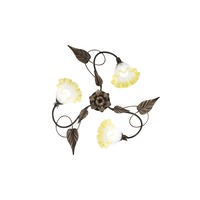 Dekorativní - FAN I-TRISTANO-PL3 Stropní svítidlo TRISTANO hnědá, 3xE14, 68 x 20 cm - FANEUROPE