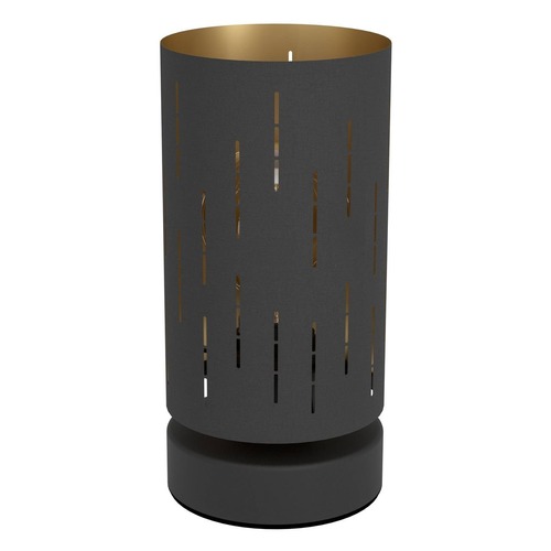 Stolní lampy dekorační - EG 33426 AKCE - Stolní svítidlo LYTHAM E27 1x40W IP20 černá / zlatá - EGLO - foto 1