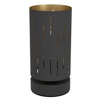 Stolní lampy dekorační - EG 33426 AKCE - Stolní svítidlo LYTHAM E27 1x40W IP20 černá / zlatá - EGLO