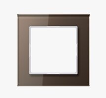 Vypínače a zásuvky - JU AC581GLMO Rámeček sklo mokka AC 581 GL MO - JUNG