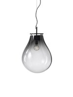 Dekorativní - BOMMA 1/80/95100/1/00GRE/550/A/K/2,5 Závěsné svítidlo TIM MEDIUM 550mm kouřové sklo + montura černá (1/80/95100/1/00GRE/550/A/K/2,5m) - BOMMA