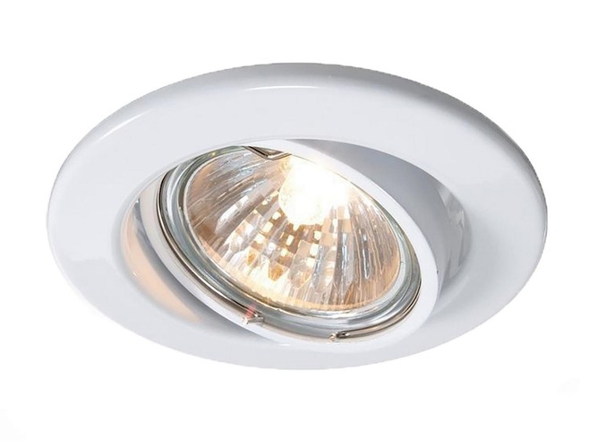 Kruhová - IMPR 110032 Deko-Light stropní vestavné svítidlo 220-240V AC/50-60Hz GU10 1x max. 35,00 W bílá RAL 9016 - foto 1