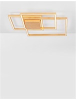 Hranatá - NV 9500831 Stropní svítidlo BILBAO plátkovaný zlatý hliník a akryl LED 42W 230V 3000K IP20 stmívatelné - NOVA LUCE