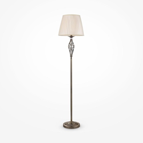 Stojací lampy - M RC247-FL-01-R Stojací lampa Grace 40W béžová organza kov designová - MAYTONI - foto 1