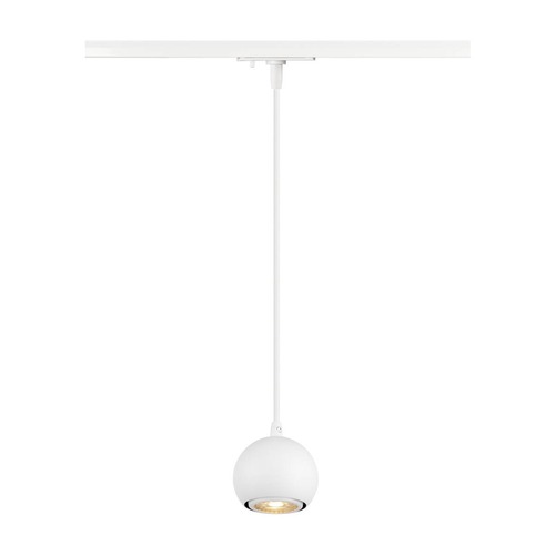 Svítidla - LA 1008169 LIGHT EYE® 90 1~ závěsné svítidlo, GU10, délka závěsu 150cm, 1x max. 6W, matně bílá - BIG WHITE (SLV) - foto 1