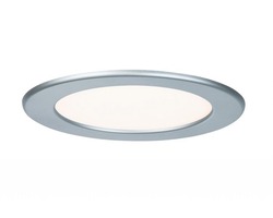 Koupelnová - P 92074 Zápustný LED panel kulatý 12W 2700K matný chrom IP44 - PAULMANN
