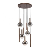 Vícečetná - PN 2287-23 Závěsné svítidlo Bowl hnědé 9x LED 7W 2700K - Paul Neuhaus