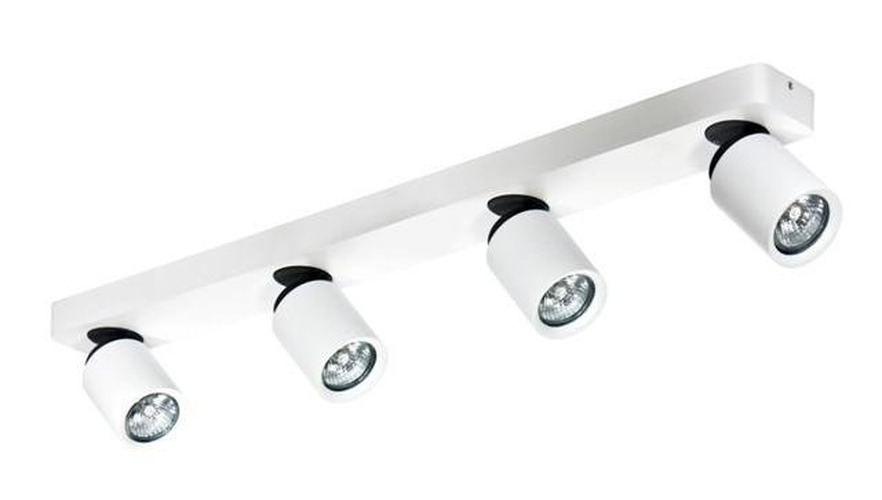 Bodová - AZZ AZ0665 Stropní a nástěnné bodové svítidlo Azzardo Tomi 4 PR white/grey AZ0665 GU10 4x50W IP20 70cm bílo-šedé - AZZARDO - foto 1