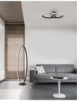 Kruhová - NV 9481094 Stropní svítidlo NAGER černý hliník a akryl LED 28W 230V 3000K IP20 - NOVA LUCE