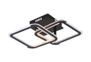 LED stropní svítidla - LED stropní svítidlo CCT 30W černá stmívatelné + dálkové ovládání