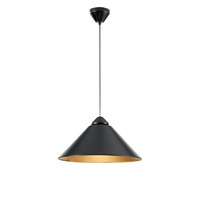 Dekorativní - FAN I-BIGBANG-S-NER Závěsné svítidlo BigBang černé/zlaté 1xE27 49 x183,5 cm - FANEUROPE