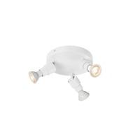 Bodová - LA 1008236 PURI 2.0 Basic nástěnný a stropní svítidlo, kulaté, 3 x max. 6W GU10, bílé - BIG WHITE (SLV)