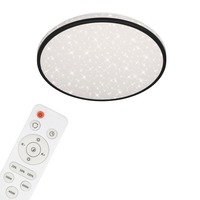 Kruhová - BRILO 3447115 LED stropní svítidlo hvězdné nebe, pr. 38 cm, 24 W, černá (starý kód: BRILO 3447-115) - BRILO