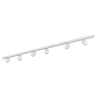Lištové Briloner 230V - BRILO 8009066 Lištový systém sada 225 cm - 3x 230V lišta 1-fázová, 6x spot GU10, bílá - BRILO