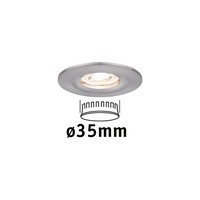 Koupelnová - P 94300 LED vestavné svítidlo Nova mini nevýklopné IP44 1x4W 2.700K kov kartáčovaný 230V - PAULMANN