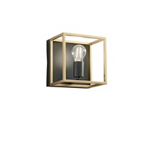 Dekorativní - FAN I-KIMERA-AP1 Nástěnné svítidlo Kimera, černá/zlatá, 1 x E27, 20 x 20 x 22,5 cm - FANEUROPE