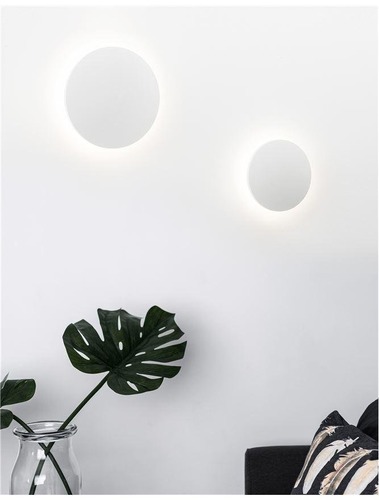 Nepřímé osvětlení - NV 9130512 Nástěnné svítidlo ASTRID bílý kov a hliník akryl LED 12W 220-240V 3000K IP20 - NOVA LUCE - foto 1