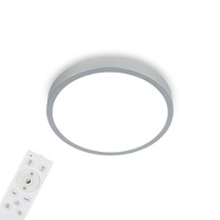 Kruhová - BRILO 3709014 RGBW LED přisazené svítidlo pr. 38 cm, 22 W, 2900 lm, stříbrná (starý kód: BRILO 3709-014) - BRILO