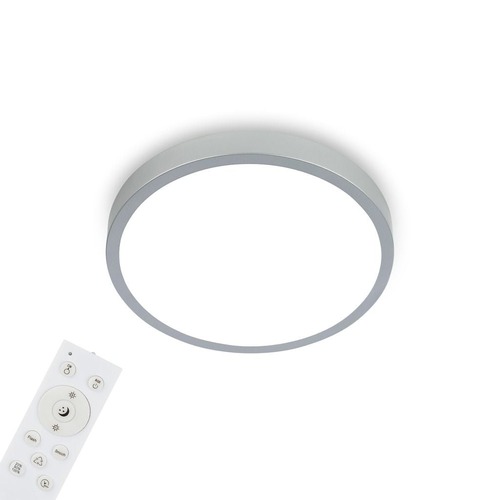 Kruhová - BRILO 3709014 RGBW LED přisazené svítidlo pr. 38 cm, 22 W, 2900 lm, stříbrná (starý kód: BRILO 3709-014) - BRILO - foto 1