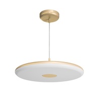 Kruhová - OS ZET60566 ZETA ST2 FP závěsné plastové svítidlo zlatá / bílá IP40 4000 K 38W LED - OSMONT