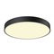 Kruhová - LA 1007322 MEDO® 60 nástěnné a stropní nástavbové svítidlo, kulaté, 2700/3000/4000K, 39W, fáze, 110°, černá - BIG WHITE (SLV)