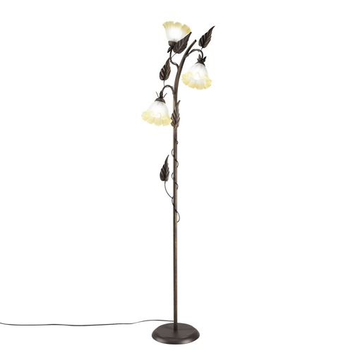 Stojací lampy - FAN I-TRISTANO-PT3 Stojací lampa PIANTANA TRISTANO hnědá, 3xE14, 48 x 172 cm - FANEUROPE - foto 1