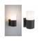 Nástěnná - P 94649 Venkovní nástěnné svítidlo Tubs IP44 kruhové 105x123mm max. 15W 230V šedá mat kov/umělá hmota - PAULMANN