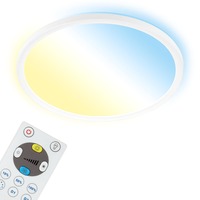 Kruhová - BRILO 7079-016 AKCE - Slim CCT svítidlo LED panel, pr. 29,3 cm, 18 W, bílé - BRILO