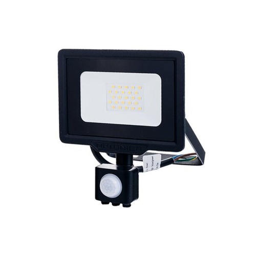 LED reflektory - LED SMD Floodlight Black City Line s kabelem PIR senzoru 70 cm - foto 1