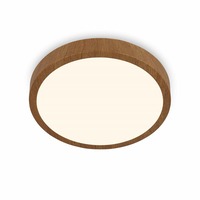 Kruhová - BRILO 3725-014 LED přisazené svítidlo, pr. 38 cm, 24 W, 2900 lm, barva dřeva - BRILO