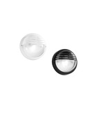 Nástěnná - FAN I-TURTLE-PL-P-BC0 Nástěnné svítidlo Turtle (bílé kulaté sklo s klapkou) IP54, objímka E27, 18,5 x 10,5 cm - FANEUROPE