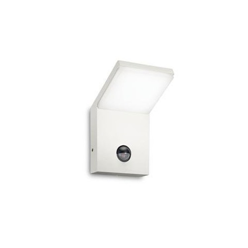 Nástěnná - ILUX 269146 LED Venkovní nástěnné svítidlo Ideal Lux STYLE AP SENSOR BIANCO 3000K 269146 9,5W 750lm 3000K IP54 10cm bílé s PIR senzorem - IDEALLUX - foto 1