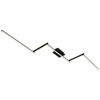 Dekorativní - BRILO 3501-015 LED stropní svítidlo, 227,2 cm, 24 W, černá - BRILO