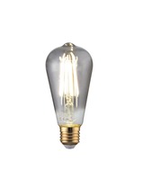 E27 - FAN I-LUXA-S-E27-ST64 Dekorativní LED žárovka LUXA SMOKE E27 8W 150LM 1800K 300° 64x142MM 15000h CRI80 - FANEUROPE