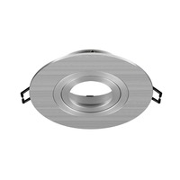 Kruhová - LA 1007632 NEW TRIA® 75 XL kroužek pro vestavbu do stropu, D: 11 H: 2,6 cm, IP 20, hliník - BIG WHITE (SLV)