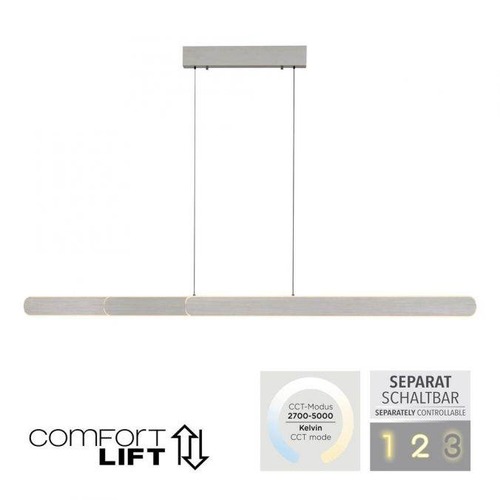 Podélná - PN 2577-95 LED závěsné svítidlo ADRIANA hliník nastavitelná výška CCT 2700-5000K - PAUL NEUHAUS - foto 1