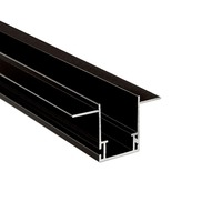 Al profily k zapuštění - IMPR 970829 Deko-Light Combo vestavný montážní profil s křídly, 3mm, 2m černá