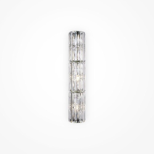 Dekorativní - M MOD094WL-03CH Nástěnné svítidlo Facet 3x60W průhledné sklo chrom designové - MAYTONI - foto 1