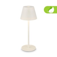 Stolní lampy dekorační - BRILO 7653016 Kiki Nano stolní lampička - 1,5W, 130lm, nabíjecí, LED, stmívatelné, teplá bílá, bílá - BRILO