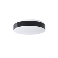 Kruhová - OS DEL69507 DELIA C1 stropní/nástěnné plastové svítidlo bílá / černá IP54 4000 K 13W LED - OSMONT