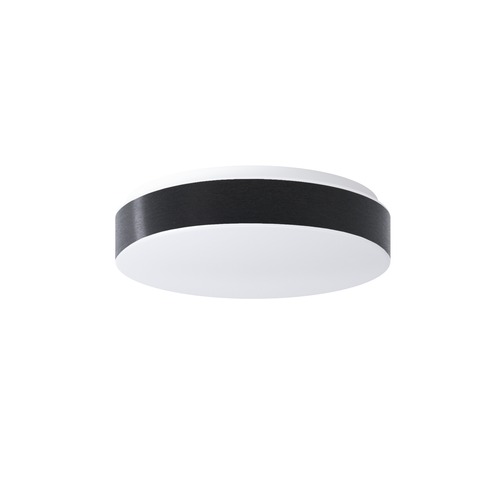 Kruhová - OS DEL69507 DELIA C1 stropní/nástěnné plastové svítidlo bílá / černá IP54 4000 K 13W LED - OSMONT - foto 1