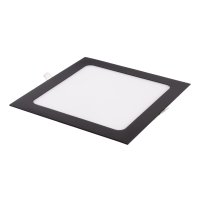 LED panely čtvercové - BSN18 LED panel 18W černý čtverec